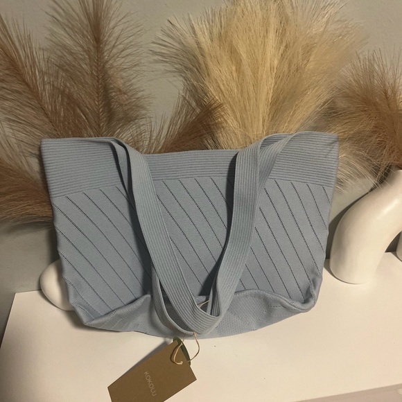 Light Blue Women's Tote Bag - Picture 3 of 5